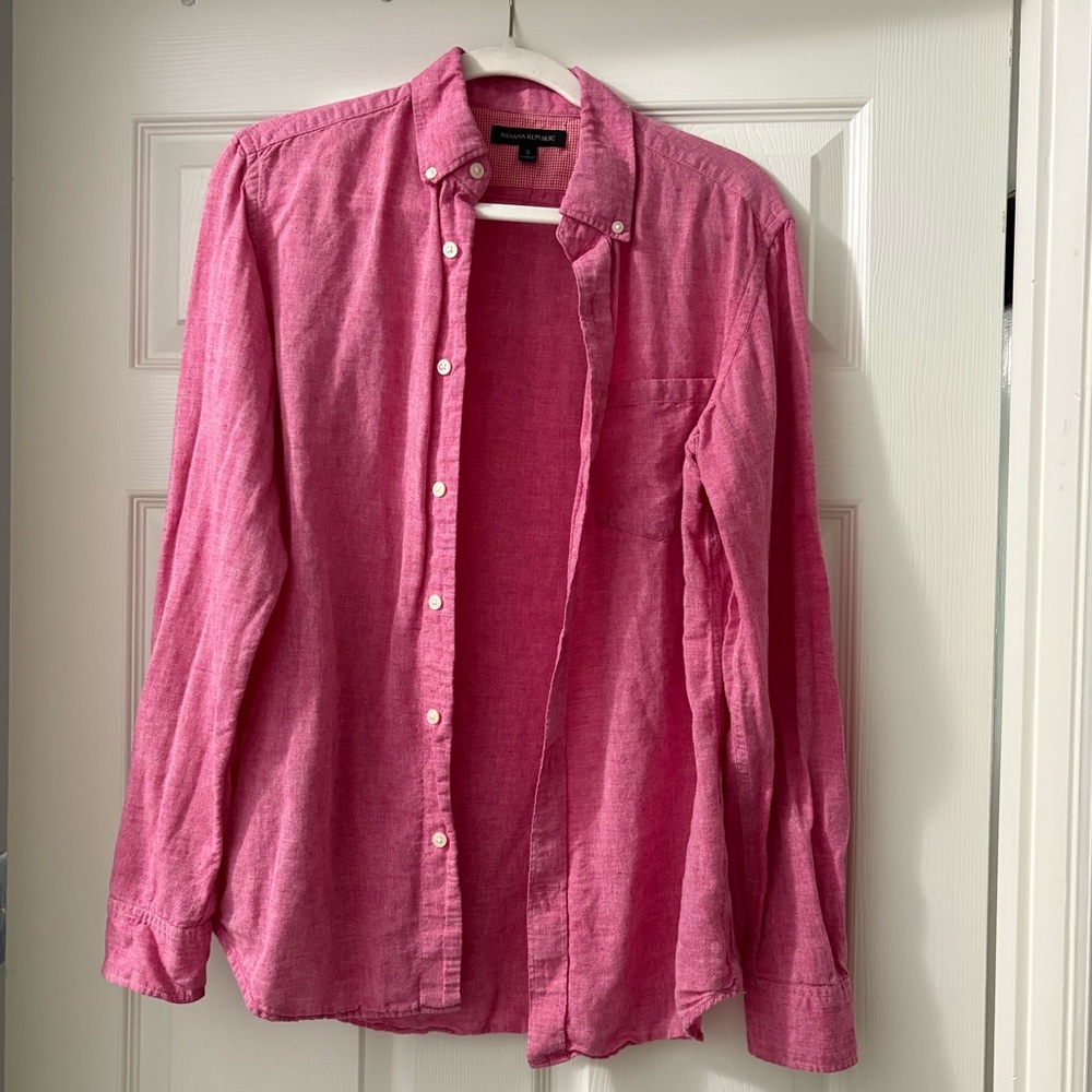 Linen Banana Republic Button Down Shirt